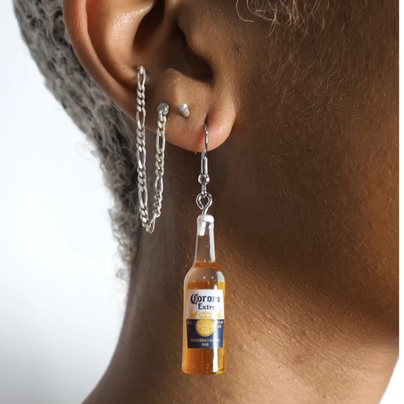Dolls Kill Jewelry - Corona beer food beverage drink earrings